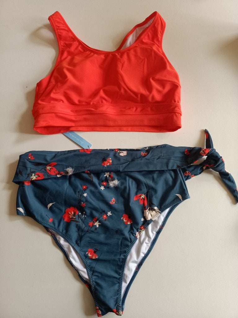 Bikini live life on the beach nieuw, Live life on the beach, Nieuw, Oranje, Ophalen of Verzenden