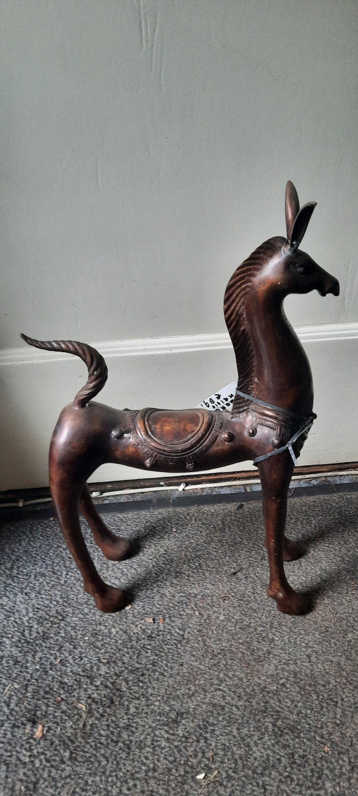 Uniek zwaar bronzen paard sculptuur - Handgemaakt en gedetai, Ophalen of Verzenden, Brons, Beeld, Abstract