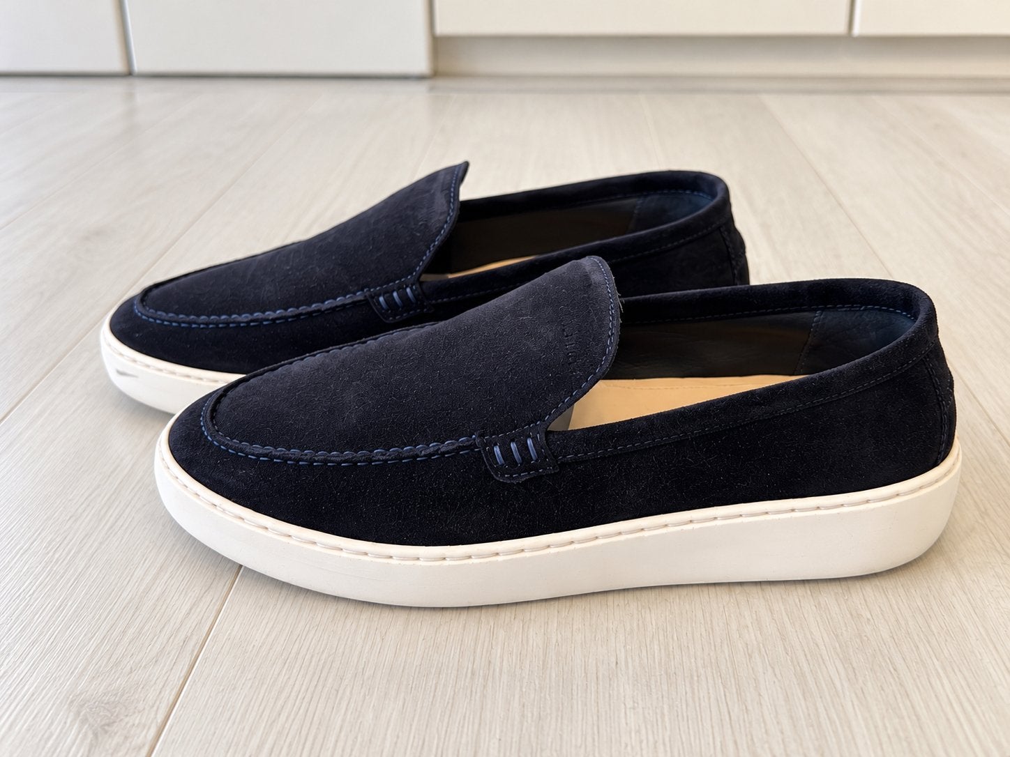 Nubikk Loafers Donkerblauw suède - Maat 41, Ophalen of Verzenden, Zo goed als nieuw, Blauw, Loafers