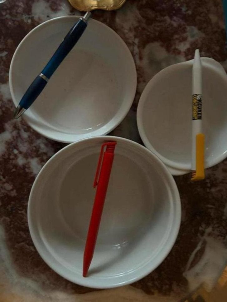 3 schaaltjes, Overige typen, Ophalen of Verzenden, Zo goed als nieuw, Steen/keramiek