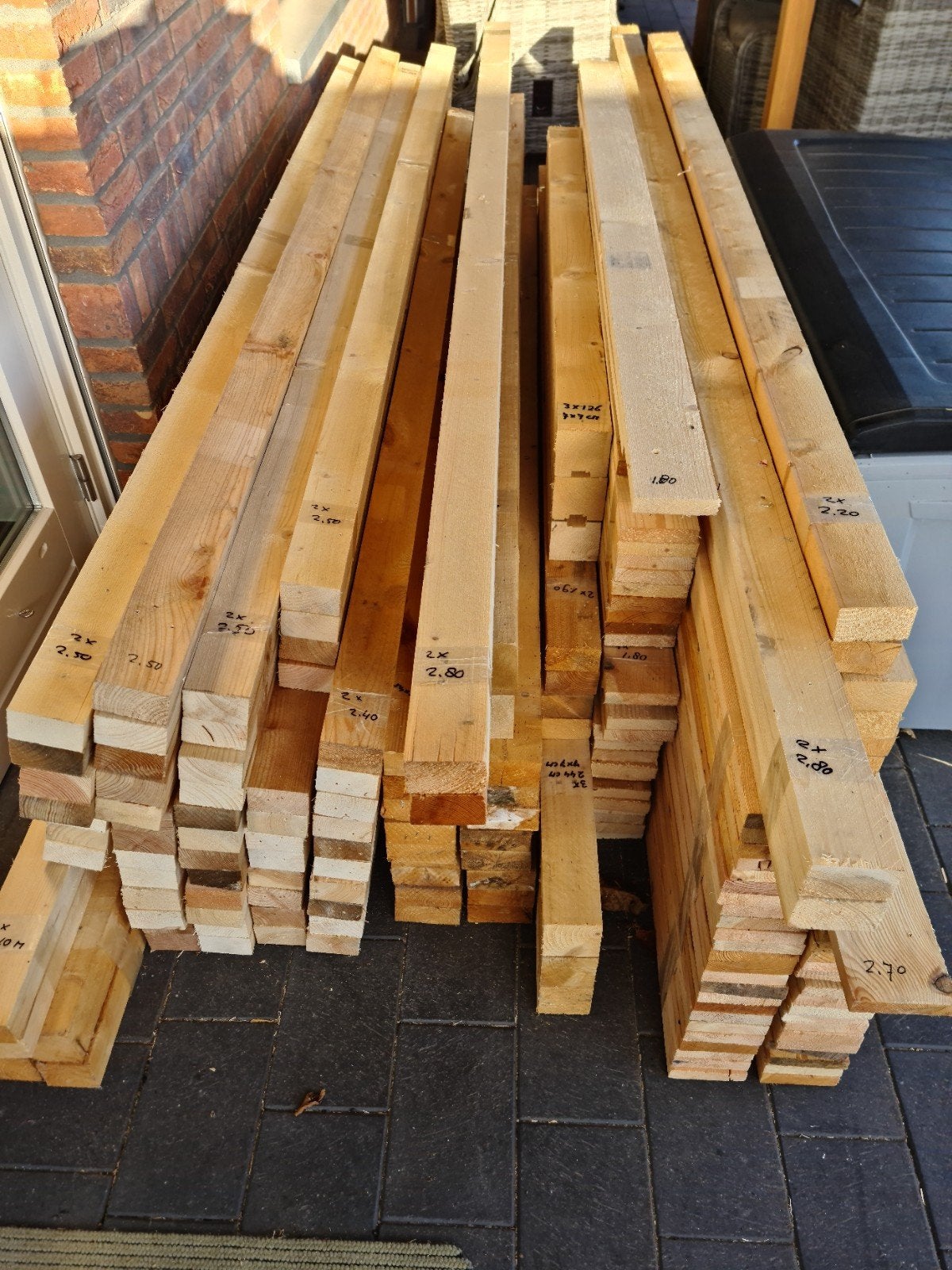 Balken en planken om te klussen/kippenhok/shutters ed, Ophalen, 50 mm of meer, Balk, Minder dan 200 cm