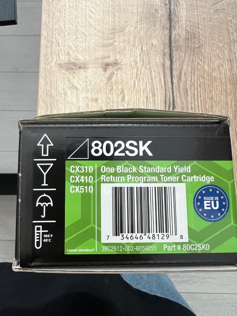 Lexmark 802SK zwarte toner – origineel / nieuw, Computers en Software, Ophalen of Verzenden, Nieuw, Toner, Lexmark