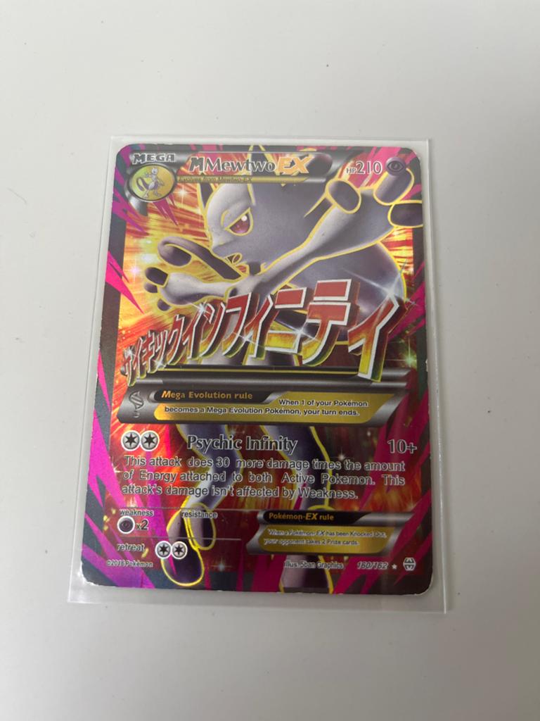 Pokémon Kaart: Mega Mewtwo EX (Psychic Infinity), Ophalen of Verzenden, Zo goed als nieuw, Losse kaart