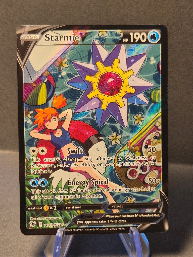 Starmie V TG13/TG30 Trainer Gallery Pokémon Kaart, Ophalen of Verzenden, Zo goed als nieuw, Losse kaart, Foil