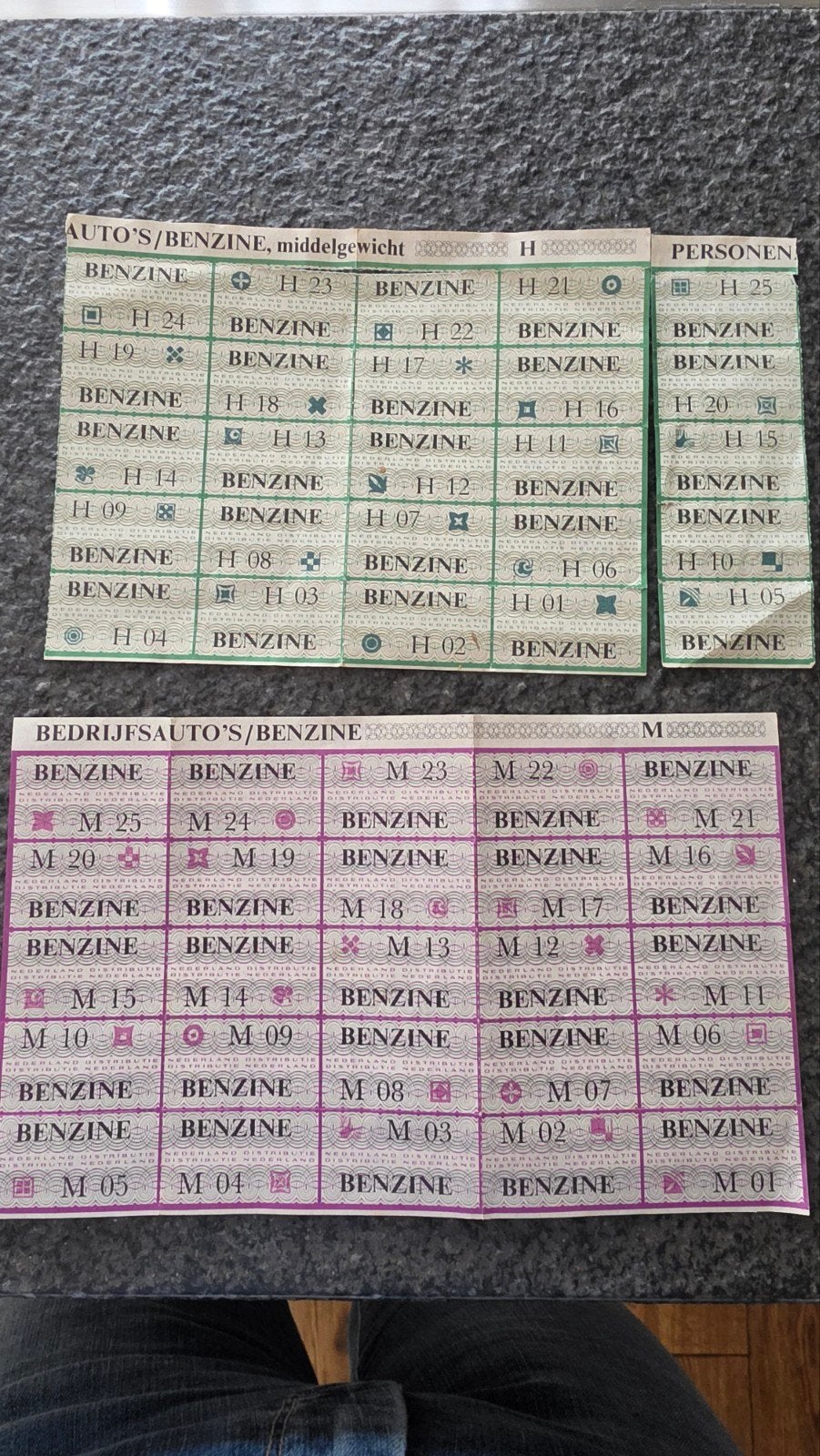 Oude benzinebonnen uit Nederland, Verzamelen, Ophalen of Verzenden, Gebruikt, Auto's