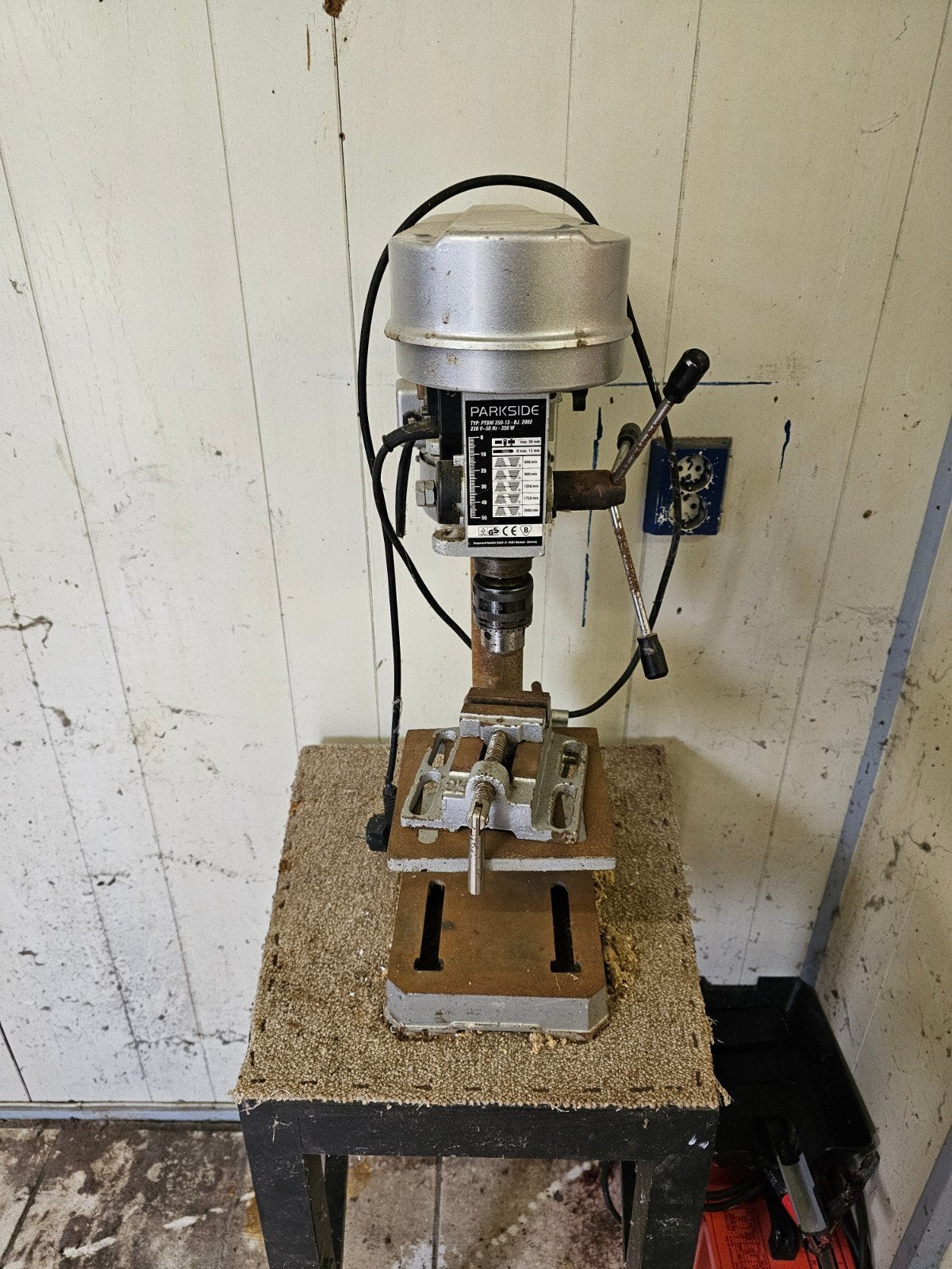 Parkside Kolomboormachine PTBM 350-13 - BJ 2002, Ophalen, Gebruikt, Variabele snelheid, Minder dan 400 watt