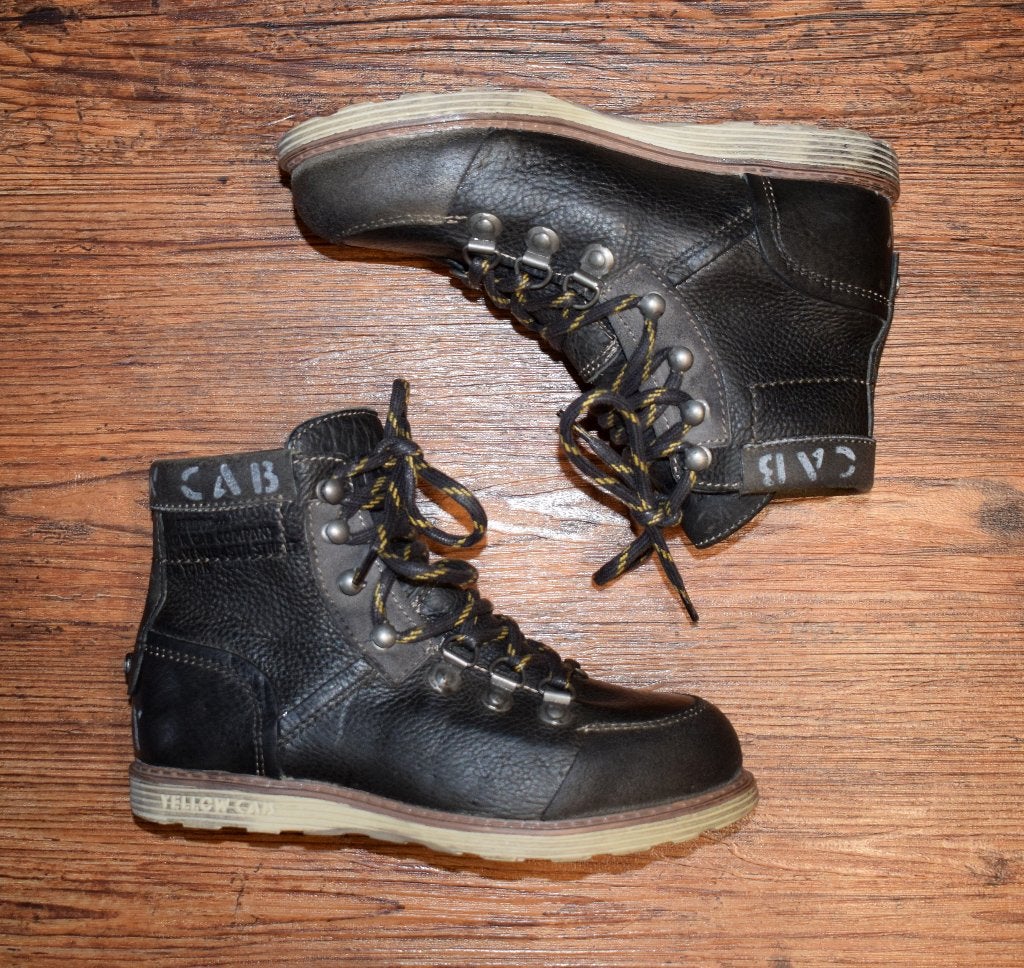 YELLOW CAB volledig leren Plumber boots antraciet - maat 32, Schoenen, Nieuw, Ophalen of Verzenden, Jongen