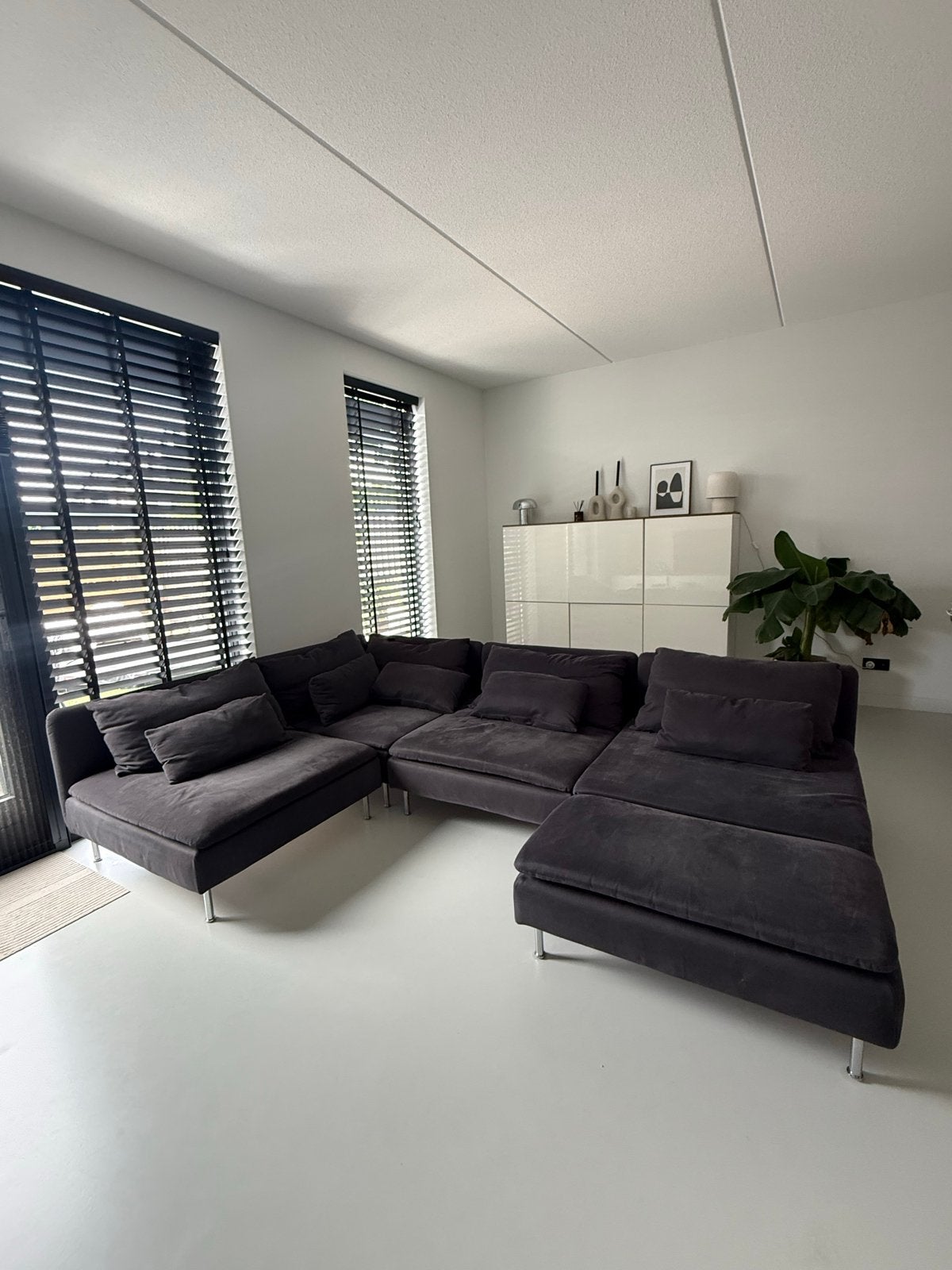 IKEA Söderhamn bank antraciet - Modulaire hoekbank, Huis en Inrichting, Banken | Bankstellen, Ophalen, Gebruikt, 100 tot 125 cm