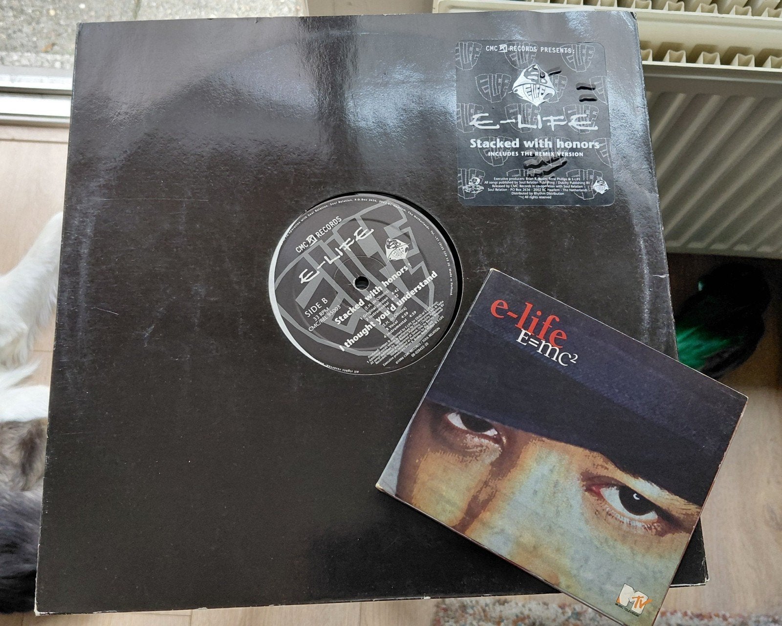 E-Life 12" Stacked with Honours & CD E=MC², Ophalen of Verzenden