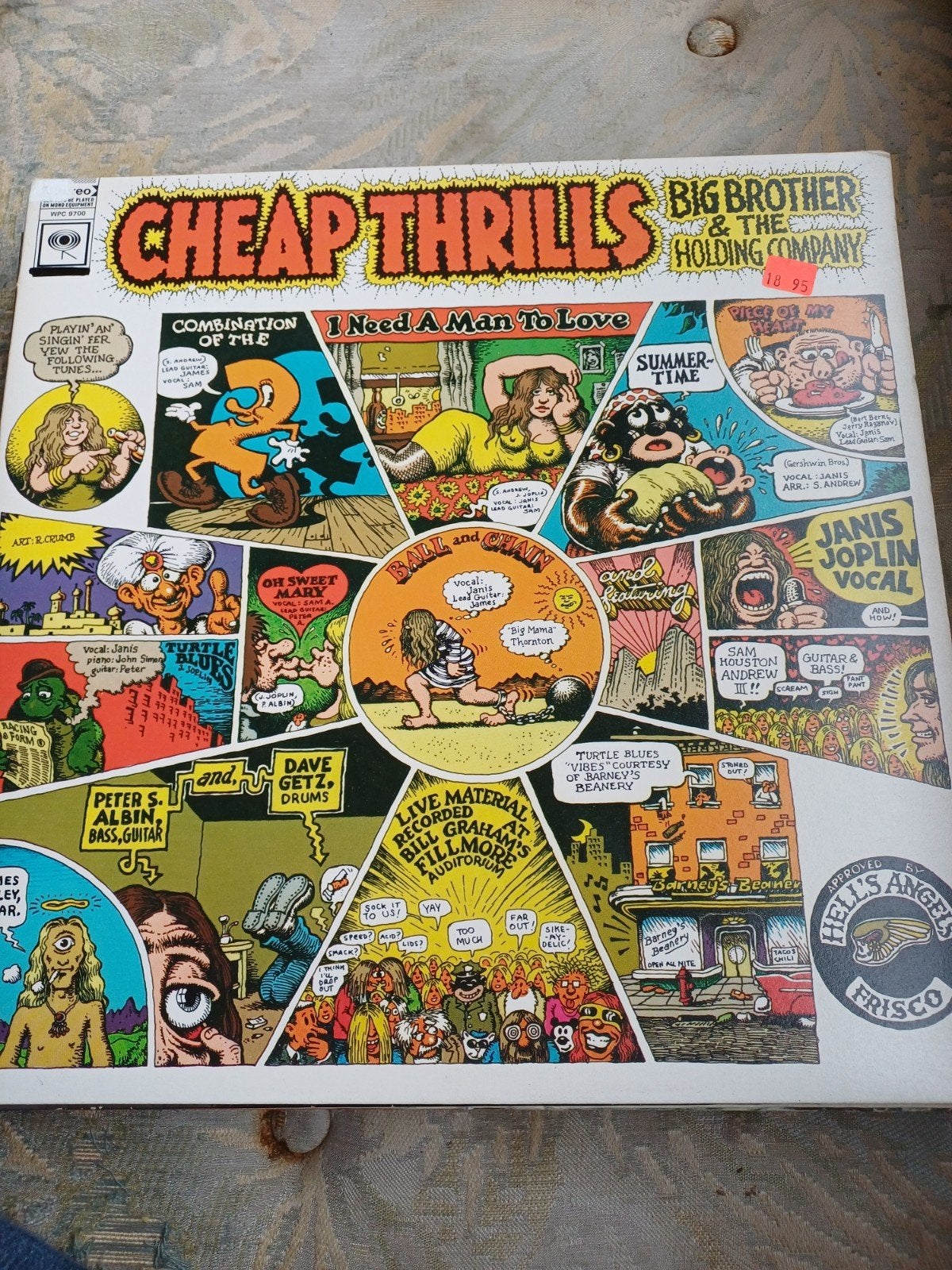big brother & the holding company - cheap thrills vinyl, Ophalen of Verzenden, Zo goed als nieuw, 12 inch, Poprock