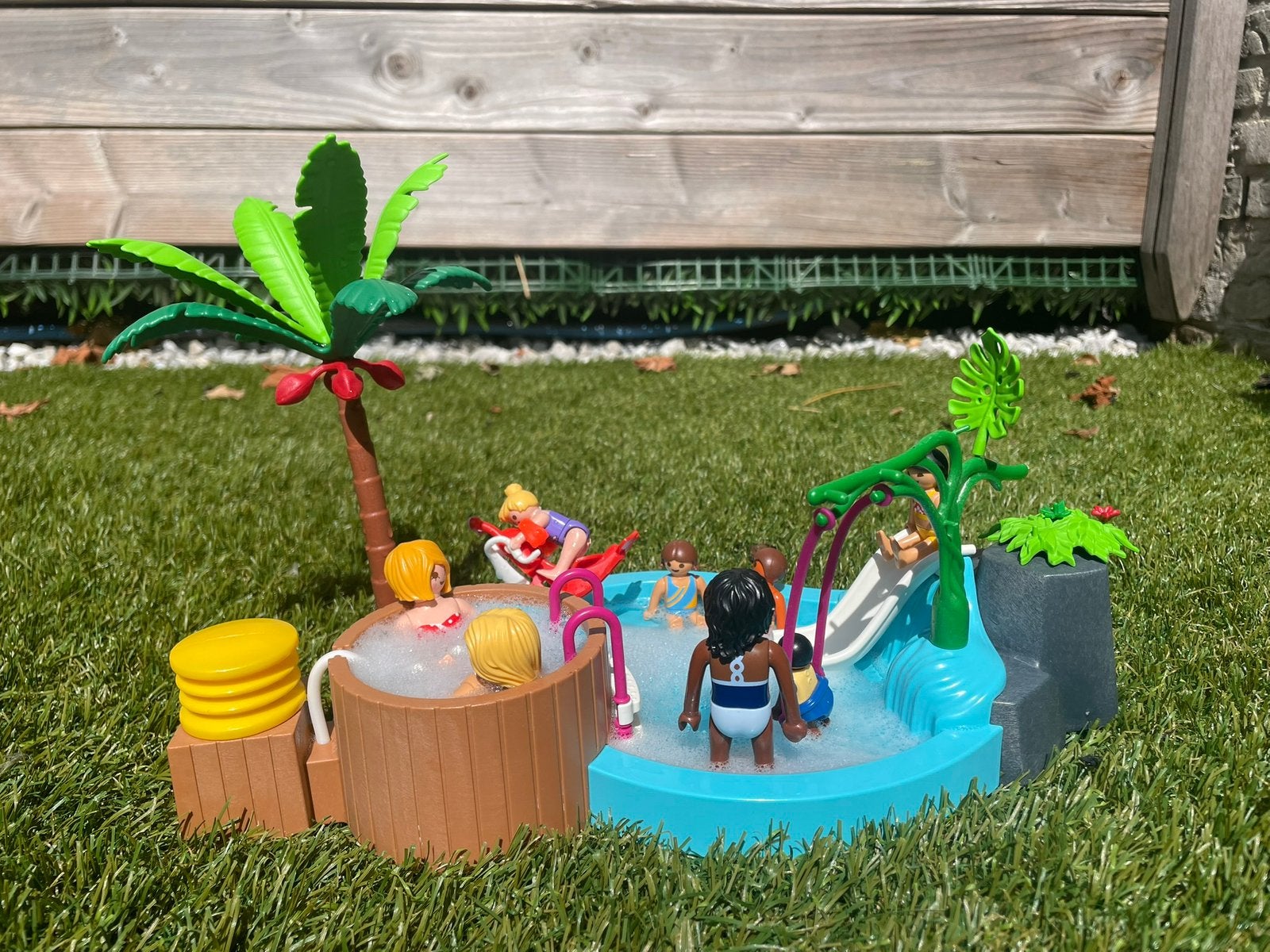 Playmobil zwembad & poppetjes, Ophalen, Zo goed als nieuw, Complete set
