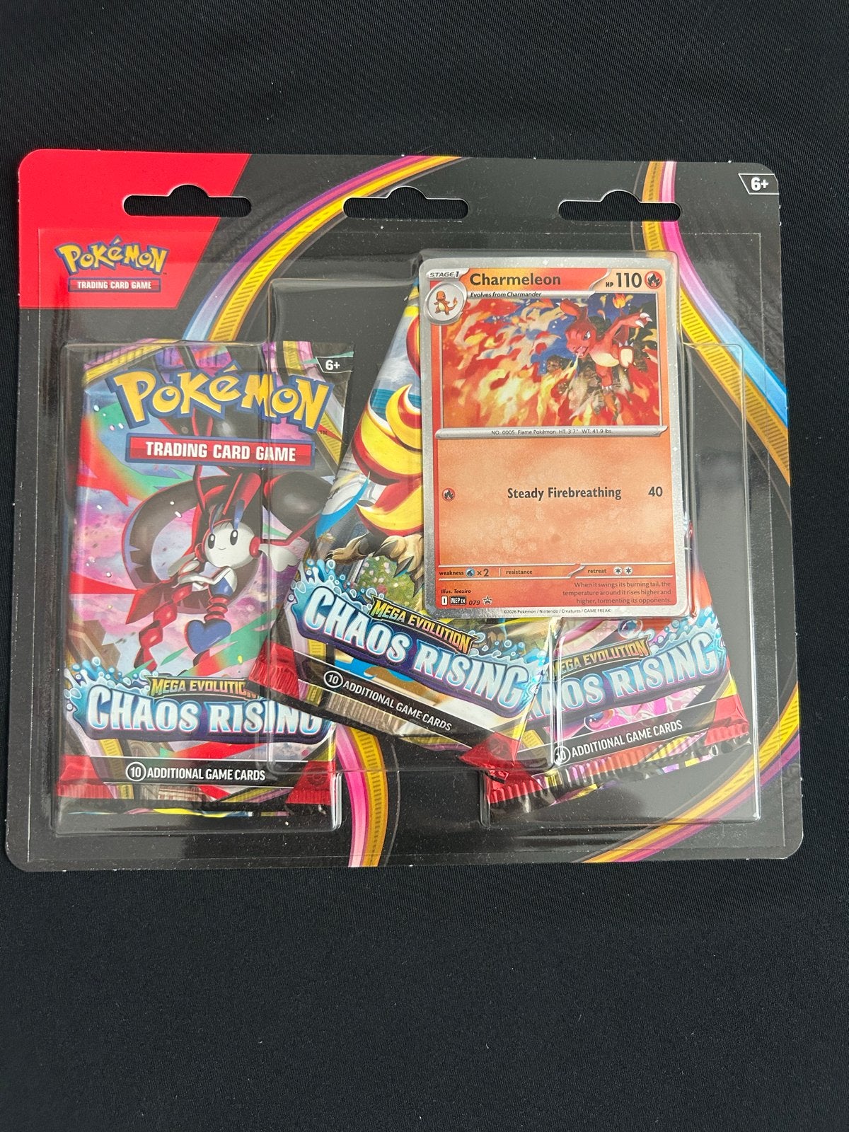 Pokémon Chaos Rising 3-pack blister, Ophalen of Verzenden, Nieuw, Booster