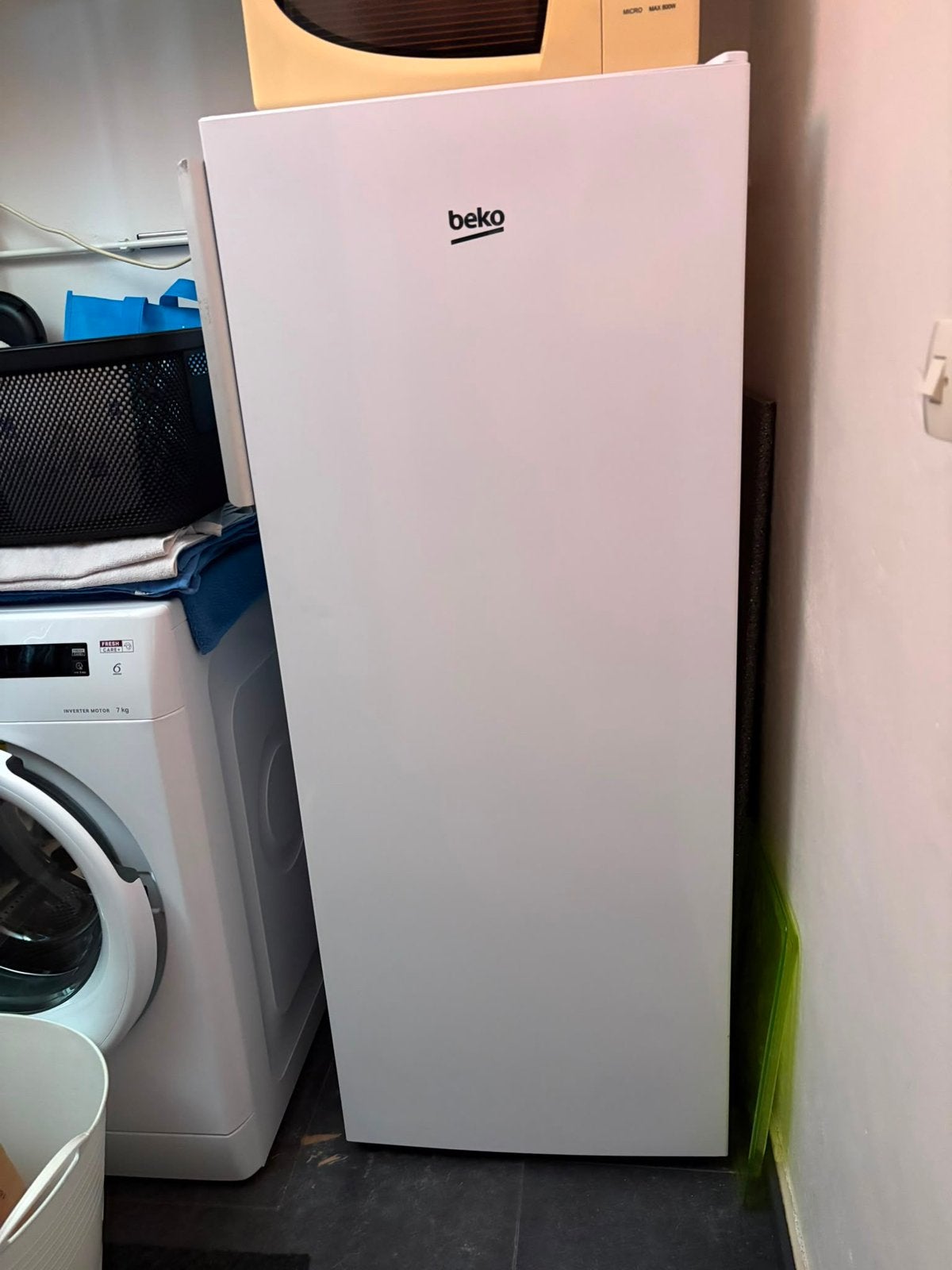 Beko diepvrieskast, Ophalen, Zo goed als nieuw, Minder dan 60 cm, 160 cm of meer