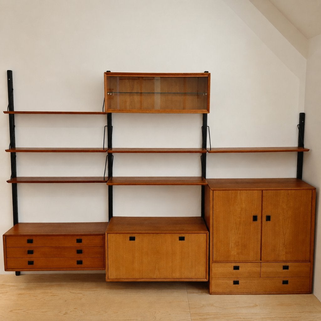 Vintage modulaire Topform wandkast / wandsysteem, Ophalen, Gebruikt, Onbekend, Onbekend