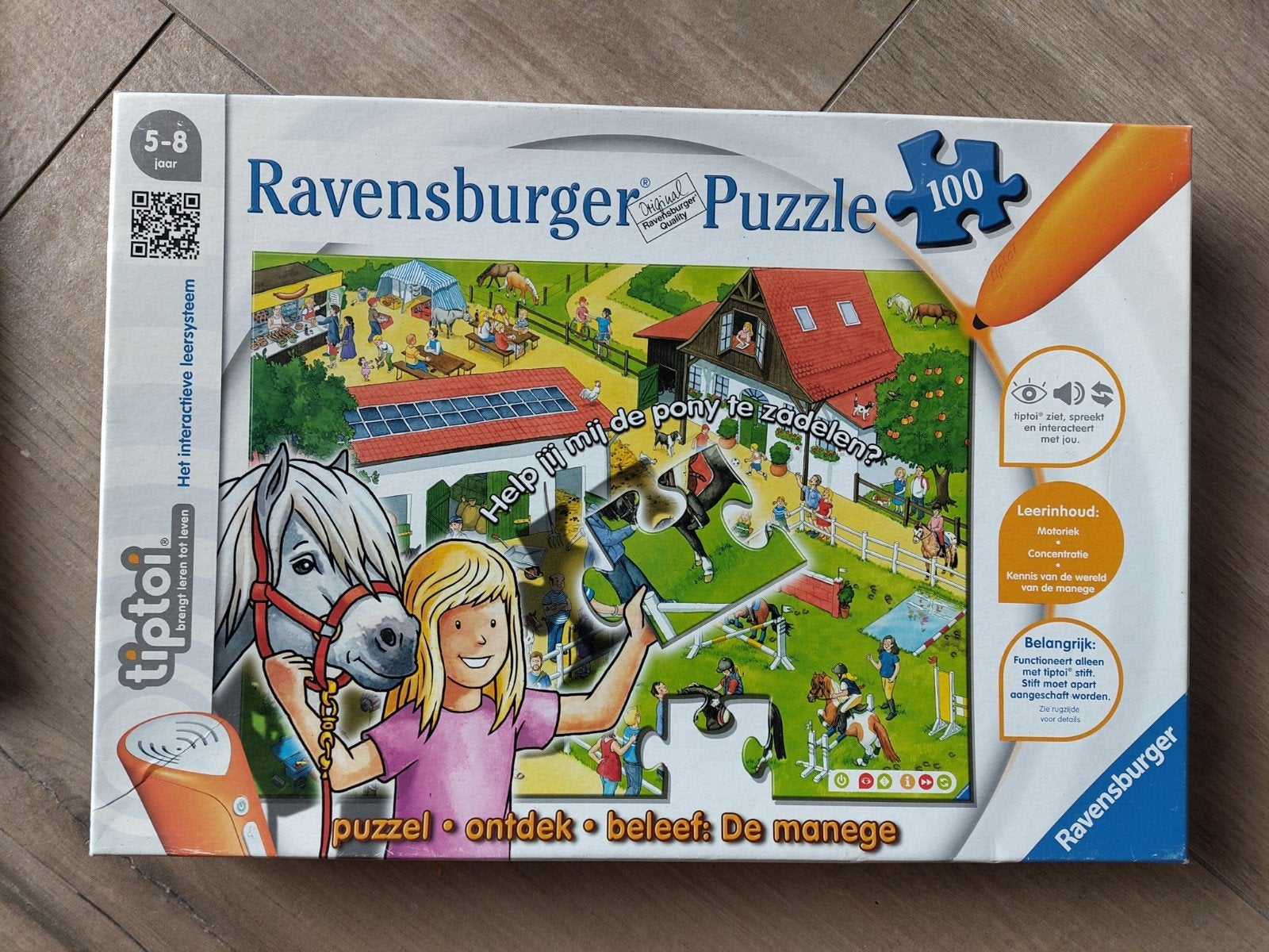 Ravensburger Tiptoi Legpuzzel De Manege 100 stukjes, Kinderen en Baby's, Speelgoed | Educatief en Creatief, Zo goed als nieuw