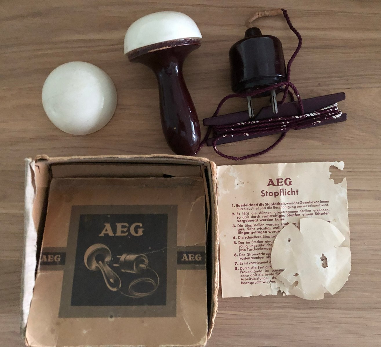 Vintage AEG Stoplicht met originele doos en handleiding, Ophalen of Verzenden