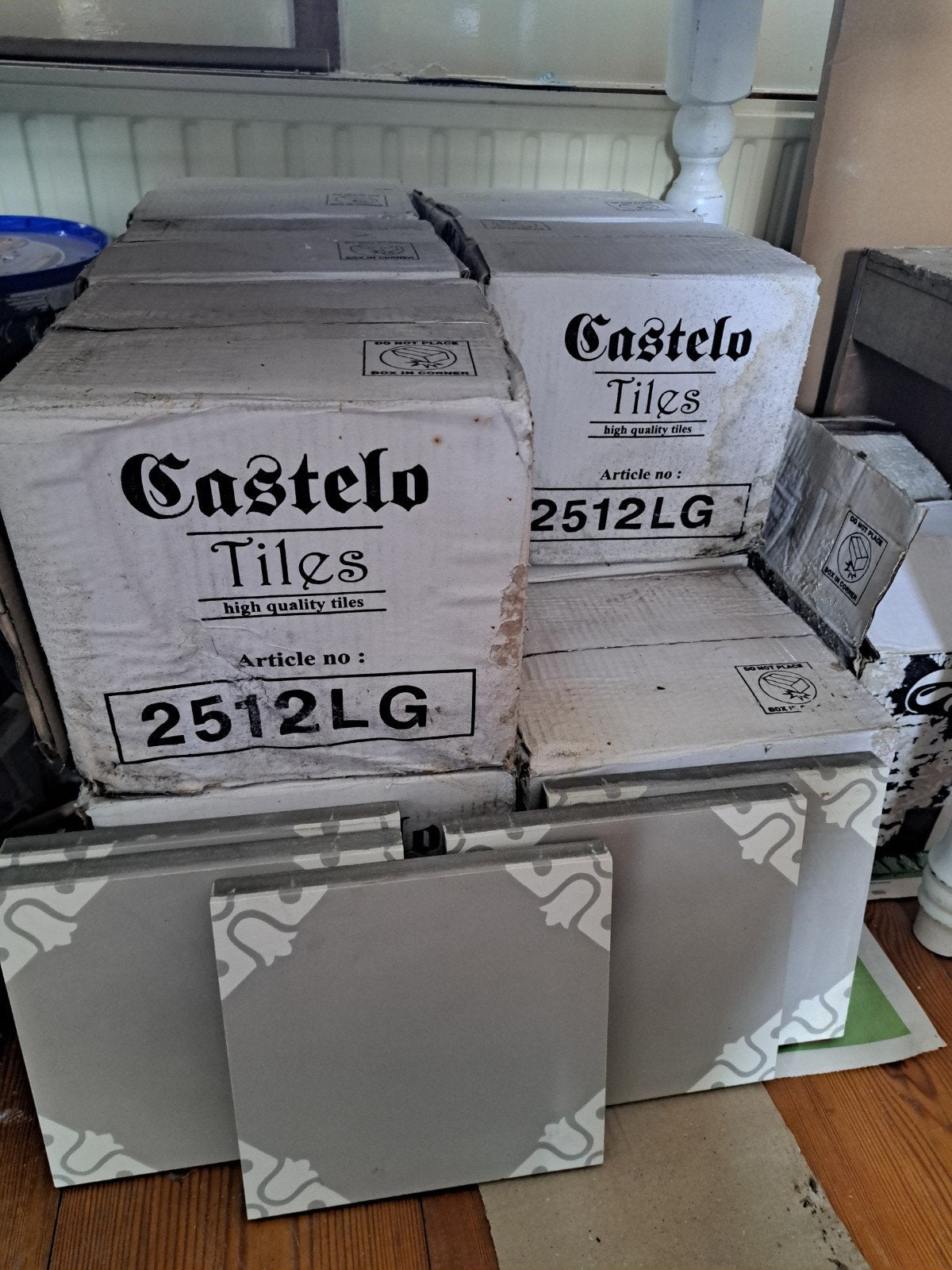13 Dozen Nieuwe Portuguese Castello Vloer Tegels, Doe-het-zelf en Verbouw, Keramiek, Nieuw, 20 tot 40 cm, 10 m² of meer