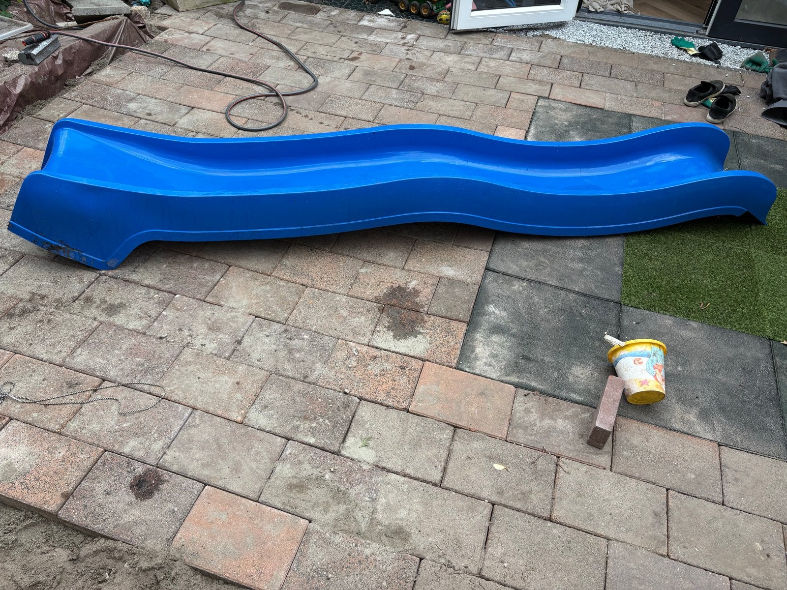 Blauwe glijbaan voor kinderen - Gebruikt, Ophalen, Gebruikt