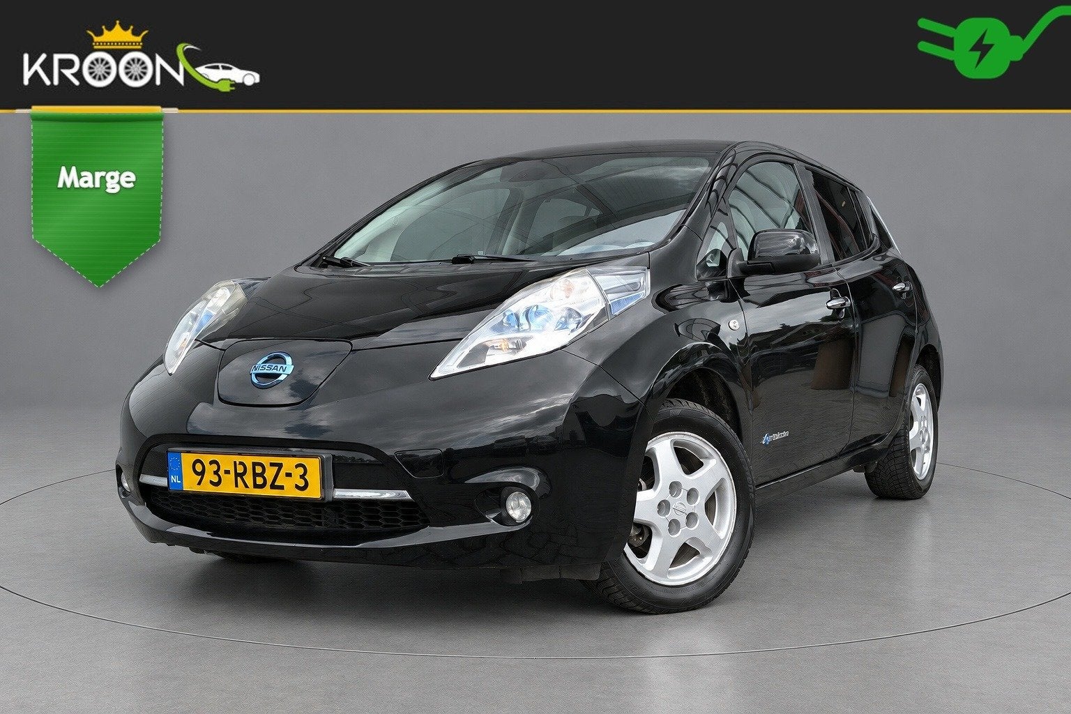 Nissan Leaf Base 24kWh Zie omschrijving (bj 2011, automaat), Auto's, Dealer onderhouden, Gebruikt, Zwart, Origineel Nederlands