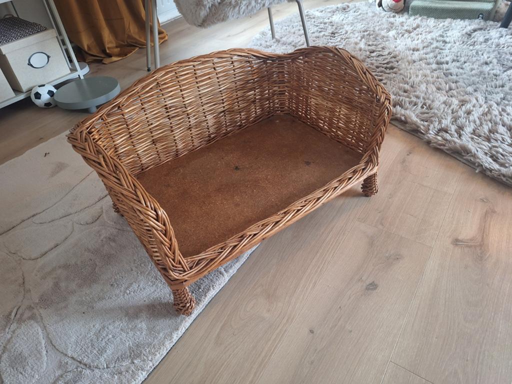 Rieten hondenmand, 60x40, Ophalen, Riet