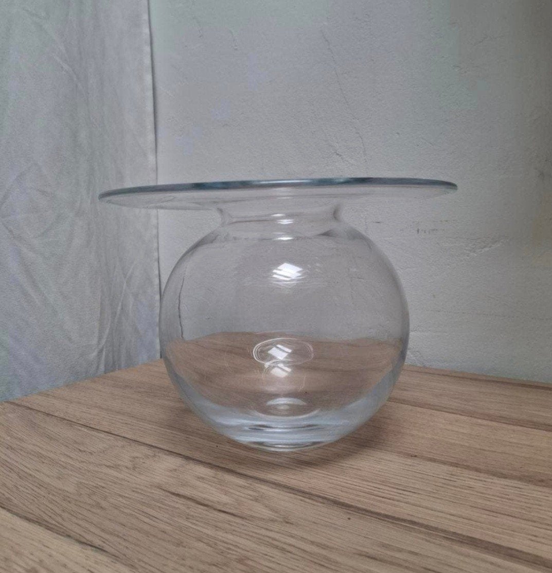 Blank glas Nanny Still Saturnus vaas., Ophalen of Verzenden