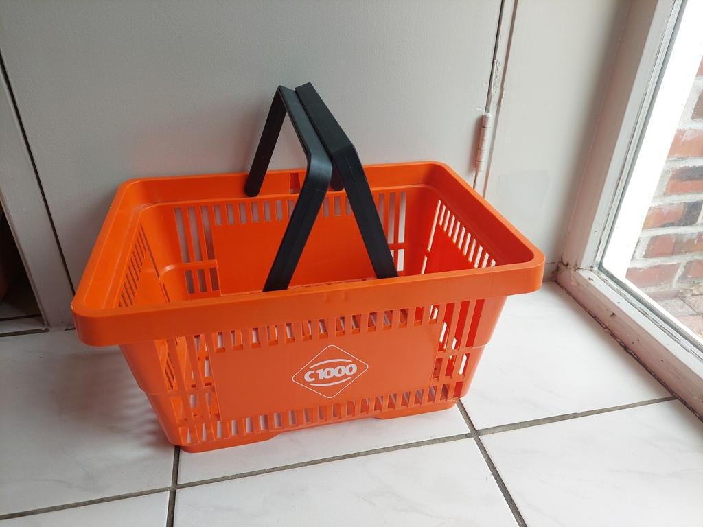 Vintage C1000 boodschappenmandje - Oranje, Verzamelen, Supermarktacties, C1000, Ophalen of Verzenden