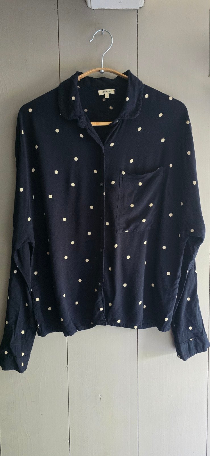 Bellerose blouse blauw met stip maat 1, S, Bellerose, Blauw, Ophalen of Verzenden, Zo goed als nieuw