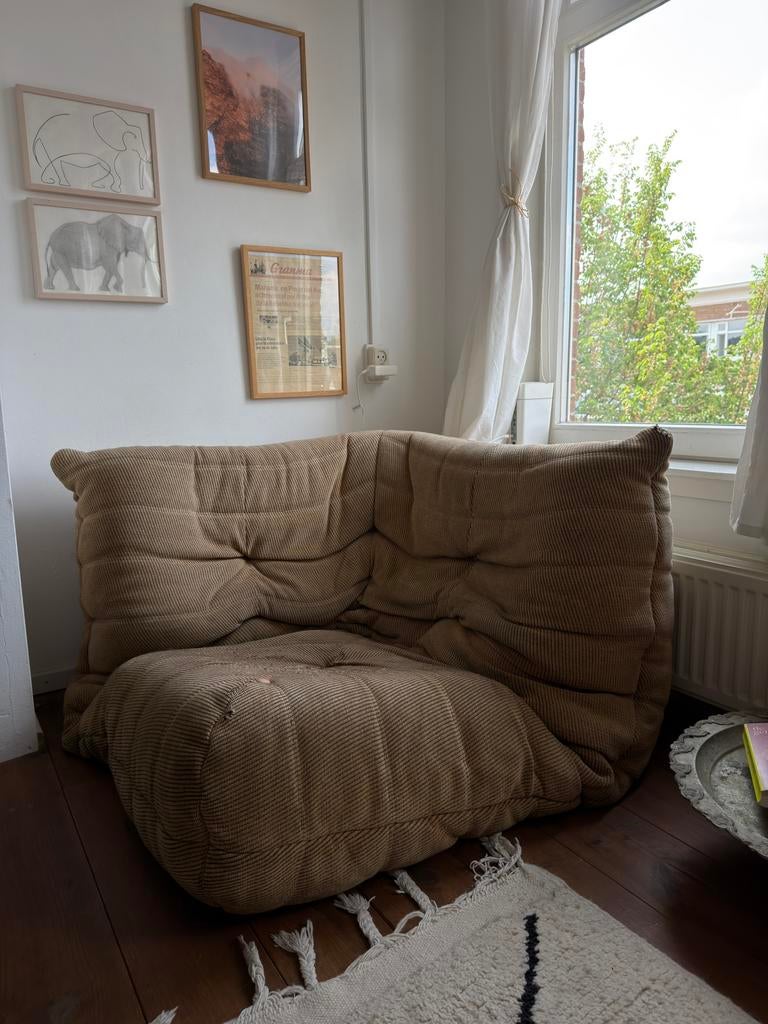 Ligne Roset Togo hoek stoel, Huis en Inrichting, Gebruikt, Eenpersoons, 75 tot 100 cm, Ophalen of Verzenden