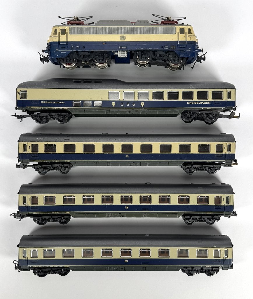 1372. Modeltreinen, Fleischmann en Lima, ca. 1970, Ophalen, Gelijkstroom, Locomotief, Fleischmann