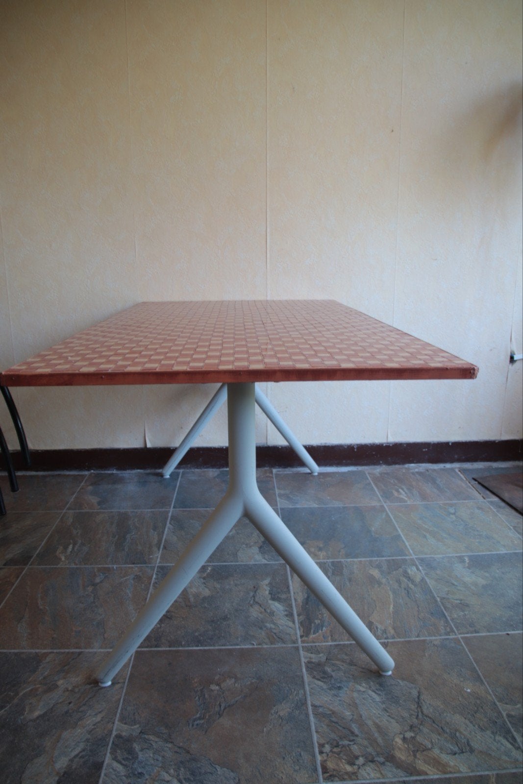 Eettafel met mozaïek blad (80x148 cm), Ophalen, Overige materialen, Gebruikt, 100 tot 150 cm