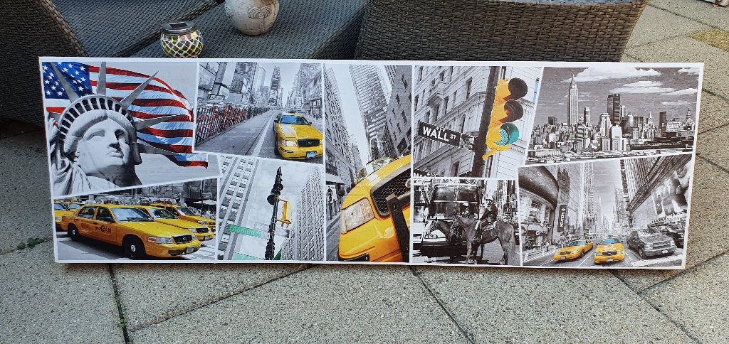 Ikea canvas new york 140 x 45 cm, Ophalen, Gebruikt, 125 cm of meer, Schilderij