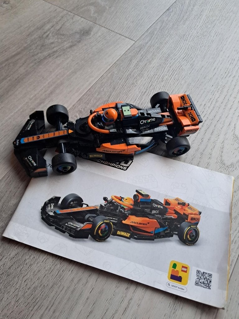 Lego Speed Champions McLaren Formule 1 racewagen 2023, Gebruikt, Lego, Inclusief minifiguren, Speed Champions