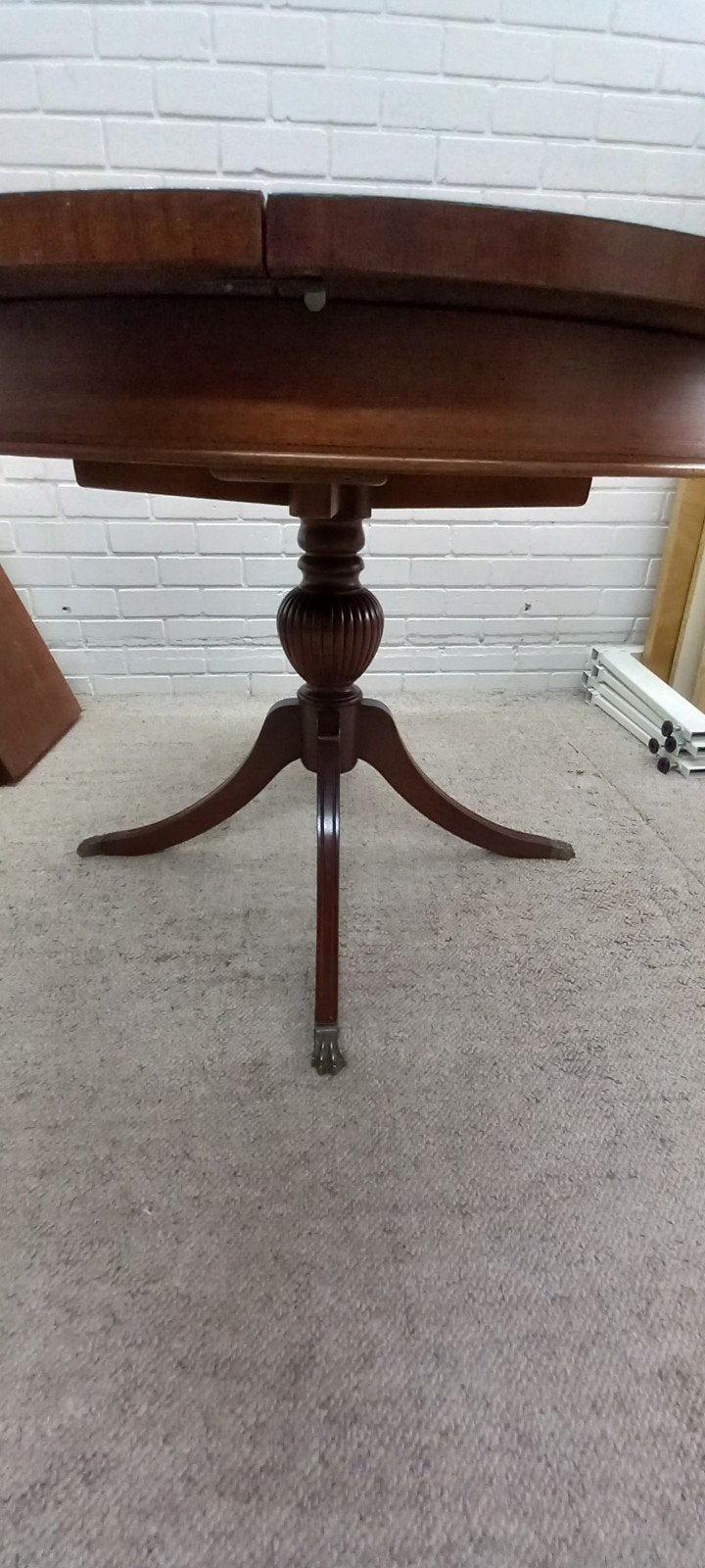 Elegante Mahonie Tafel met Uitschuifbaar Blad, Ophalen