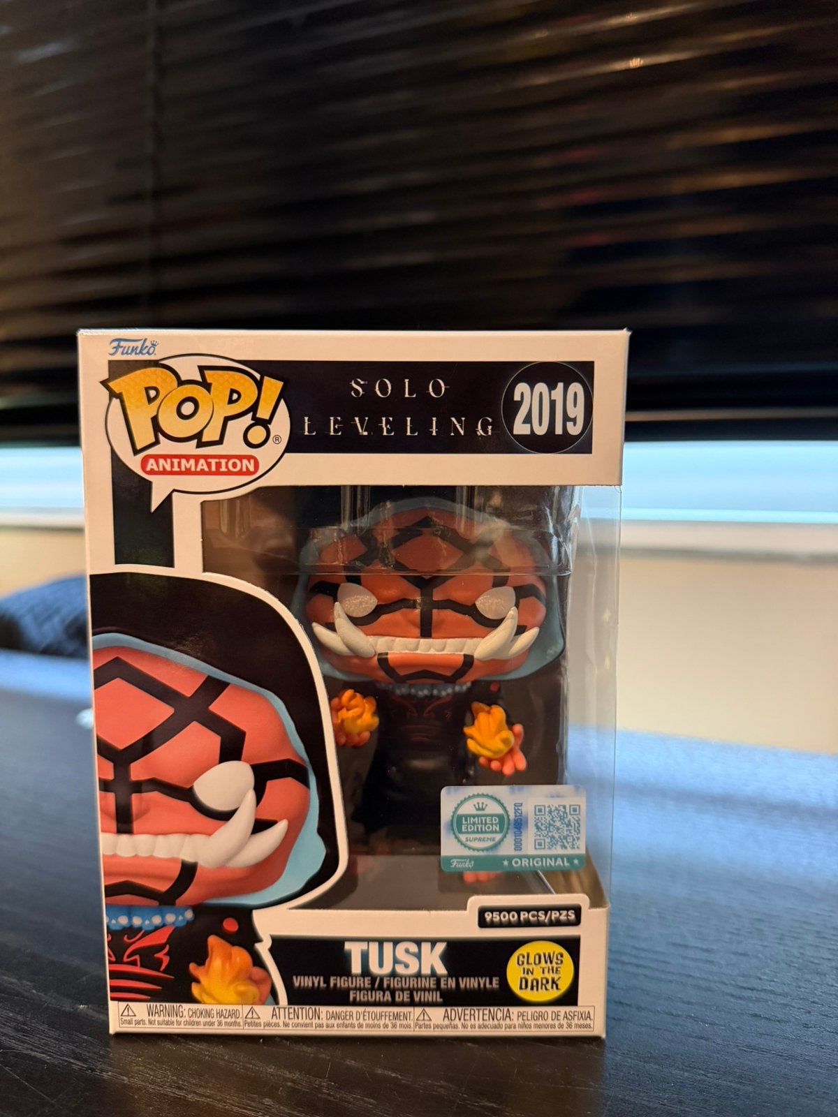 Funko Pop Tusk Solo Leveling 2019 glows in the dark Limited, Ophalen of Verzenden, Nieuw