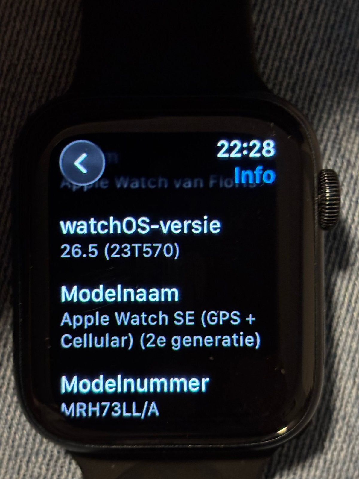 Apple Watch SE (2e generatie) i watch, Zwart, IOS, Ophalen of Verzenden, Zo goed als nieuw