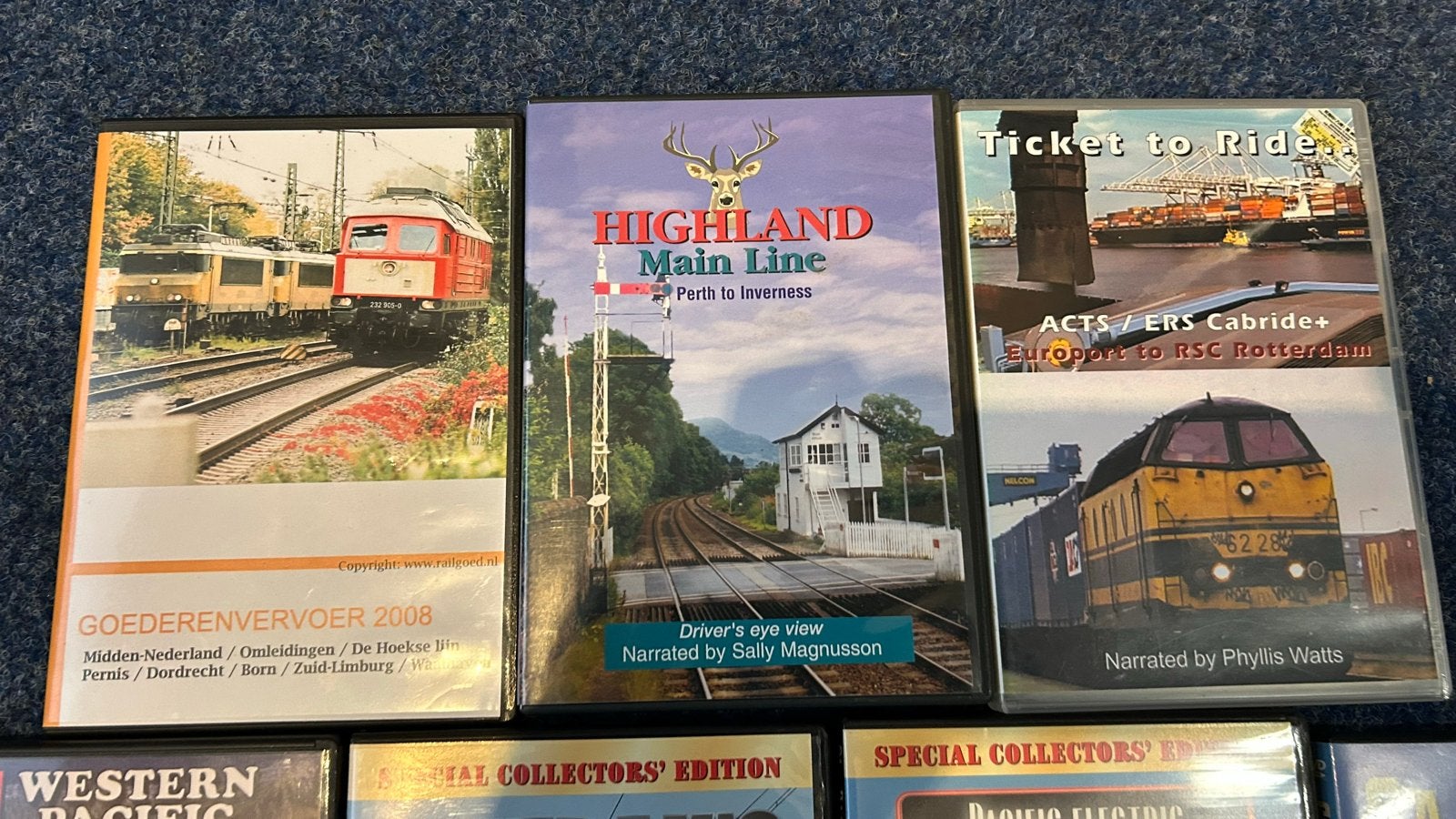 Diverse DVD collectie trein- en spoorwegdocumentaires op DVD, Alle leeftijden, Engels, Ophalen of Verzenden, Inclusief doosje
