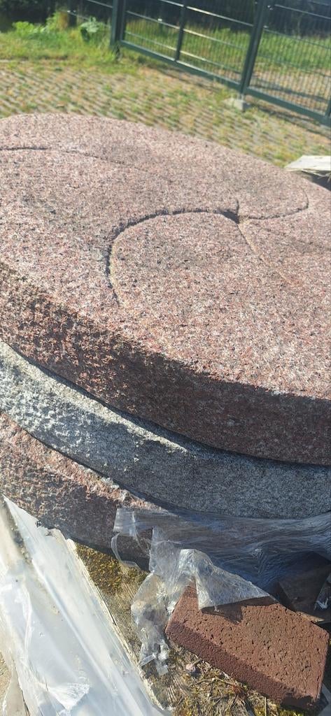 Decoratieve granieten schijven voor tuin of terras, Tuin en Terras, Grind, Keien en Split, Ophalen, Gebruikt, Graniet, Kei