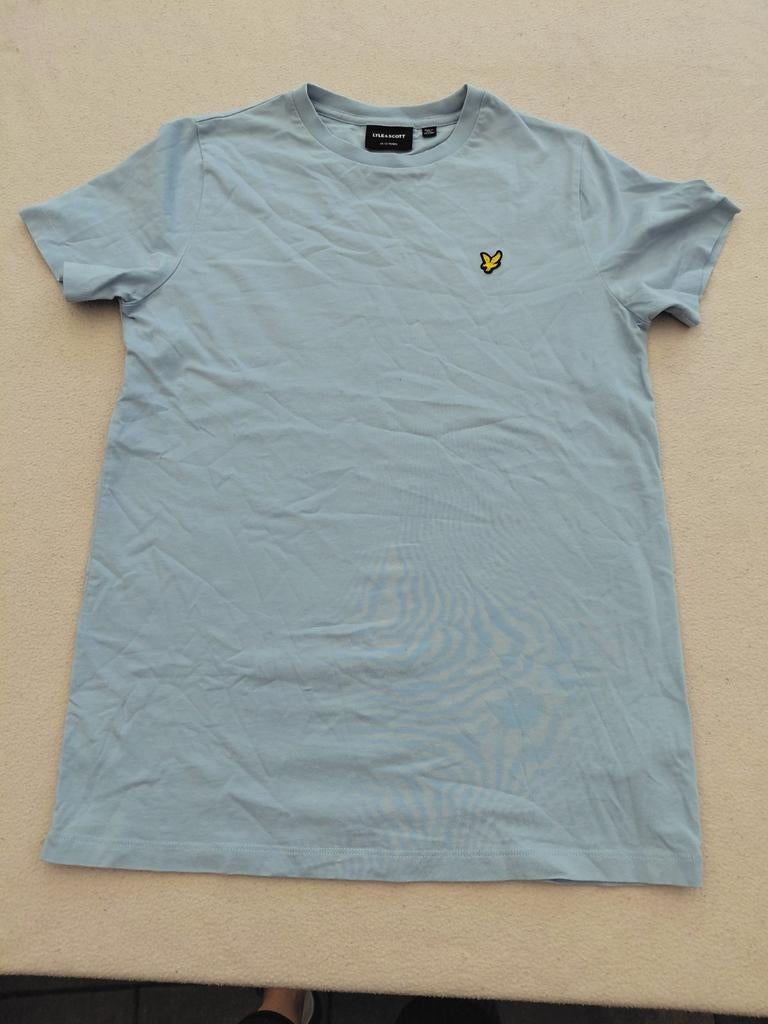 Lichtblauw shirt Lyle & Scott maat 14/15 jaar, Jongen of Meisje, Ophalen of Verzenden, Shirt of Longsleeve, Lyle &scott