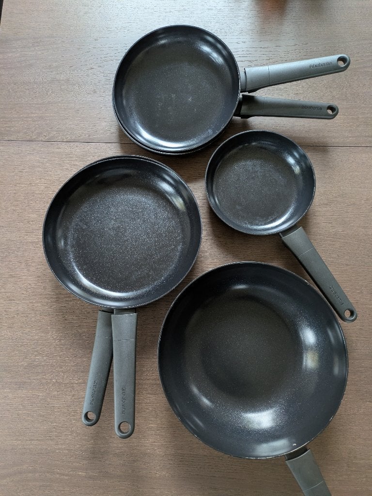 Brabantia pannen, Ophalen, Overige materialen, Antiaanbaklaag, Pannenset