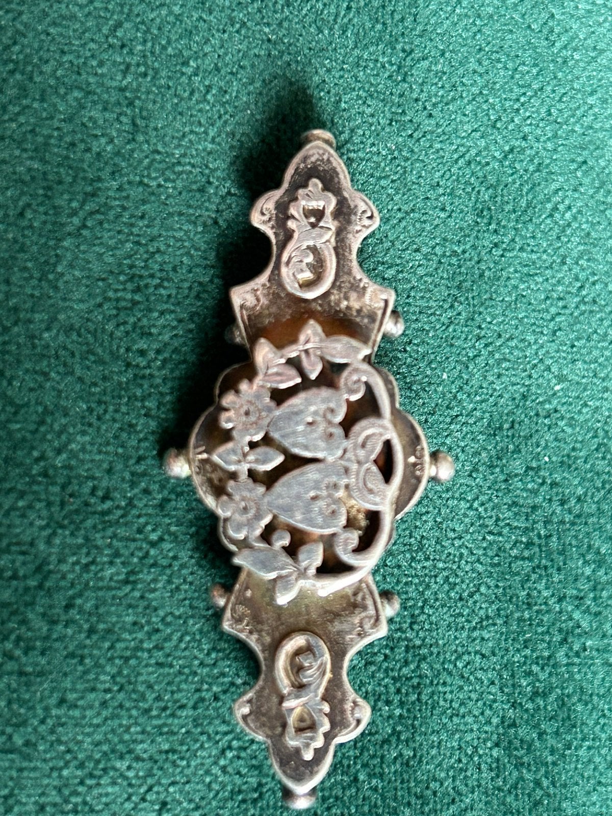 antique Victorian silver "Good Luck" sweetheart broche, Antiek en Kunst, Ophalen of Verzenden
