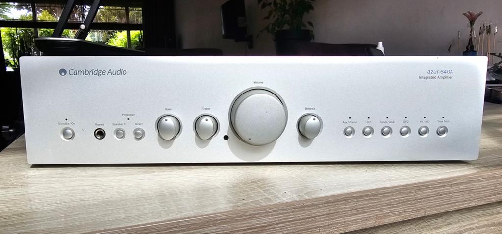 Cambridge Audio Azur 640A Geïntegreerde Versterker, Zo goed als nieuw, 60 tot 120 watt, Stereo, Ophalen