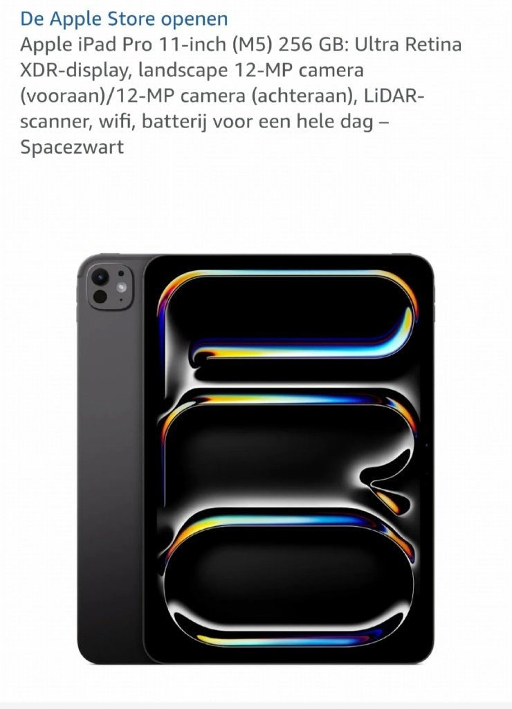 Apple I pad Pro, Computers en Software, Ophalen, Zwart, 11 inch, Nieuw