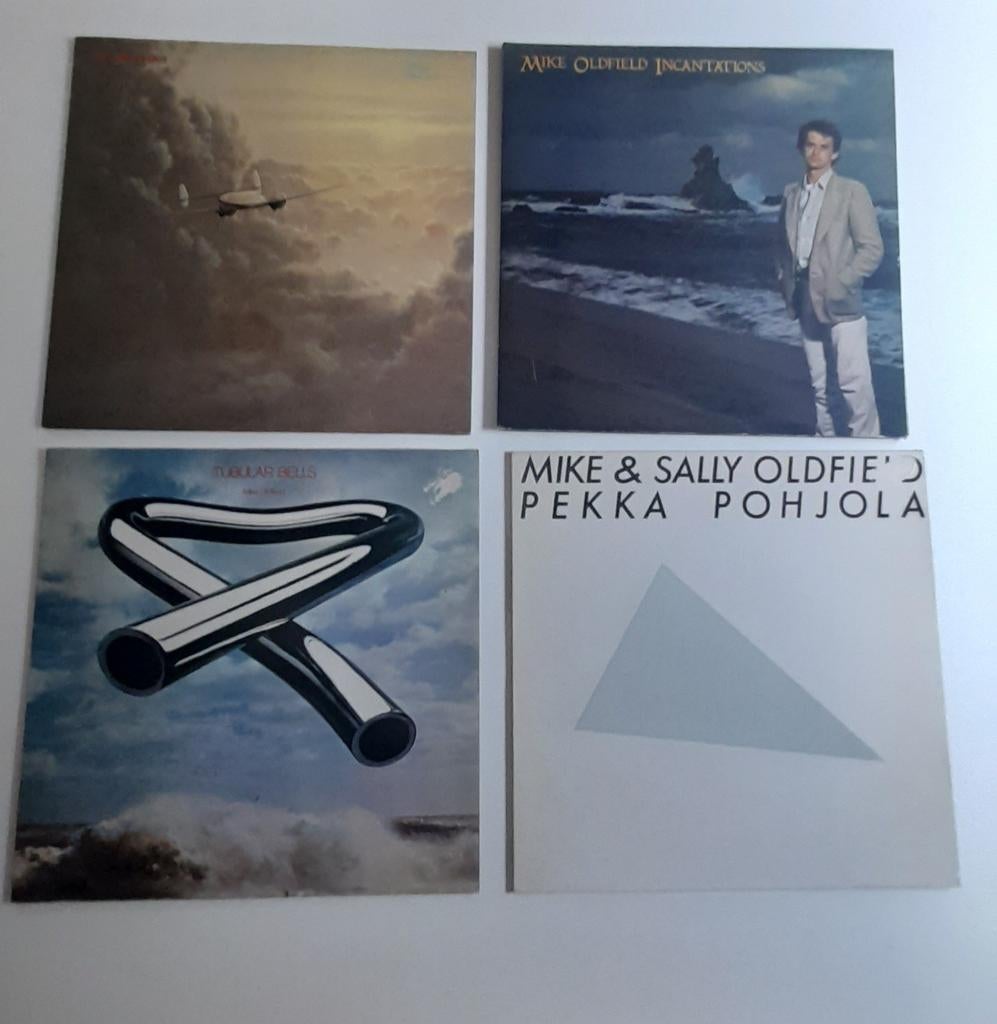 4 LP vinylplaten: Mike Oldfield & Pekka Pohjola, Cd's en Dvd's, Vinyl | Pop, Ophalen of Verzenden, Gebruikt, 12 inch
