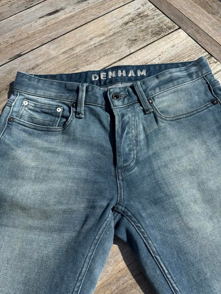 Denham Razor slim fit spijkerbroek heren W29 L32, Ophalen of Verzenden, Zo goed als nieuw, Blauw, Overige jeansmaten