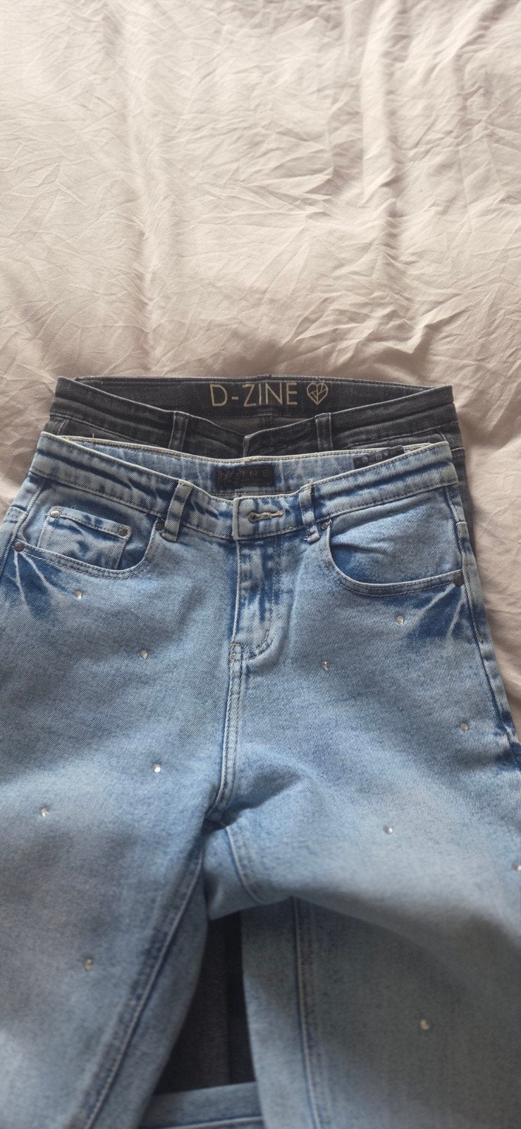 2x Spijkerbroeken maat 164 D-Zine, Broek, Gebruikt, Meisje, D-Zine