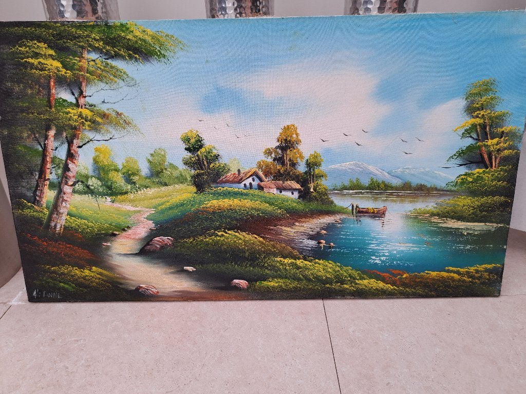 Schilderij, Ophalen, Klassiek, Olieverf, Landschap