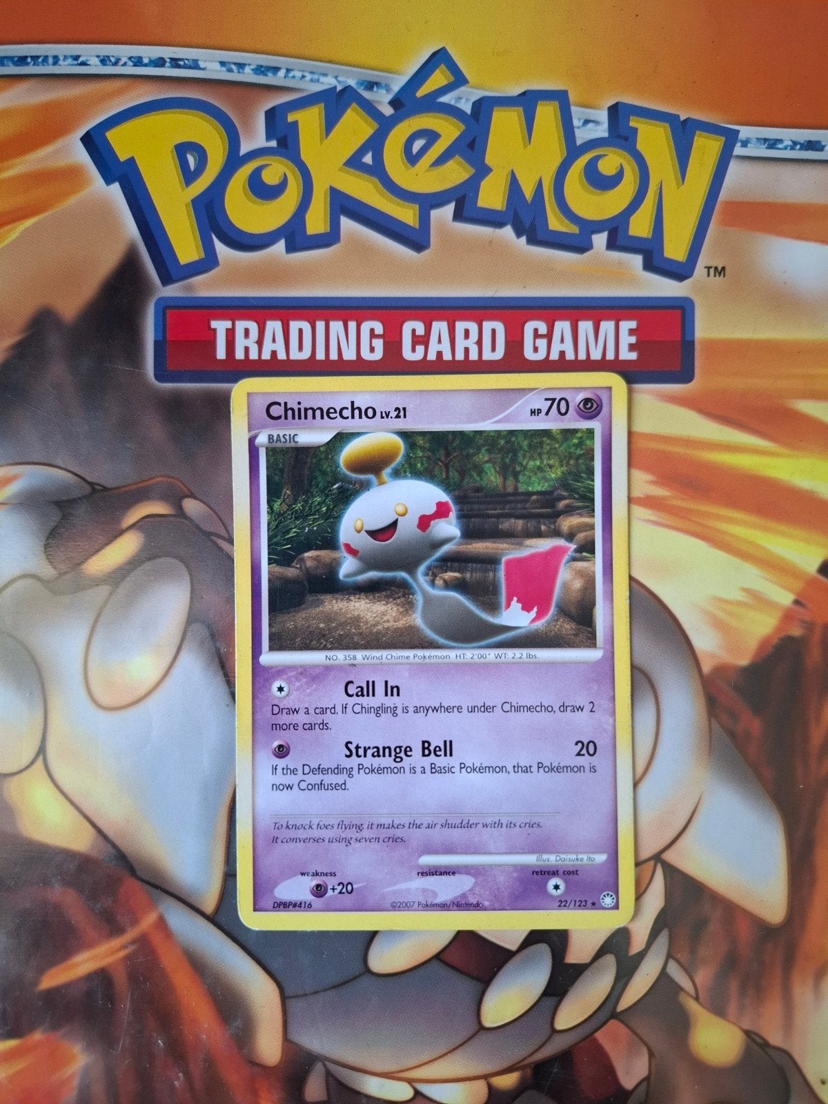 Chimecho 22/123 rare Diamond&Pearl Mysterious treasures, Ophalen of Verzenden, Gebruikt, Losse kaart