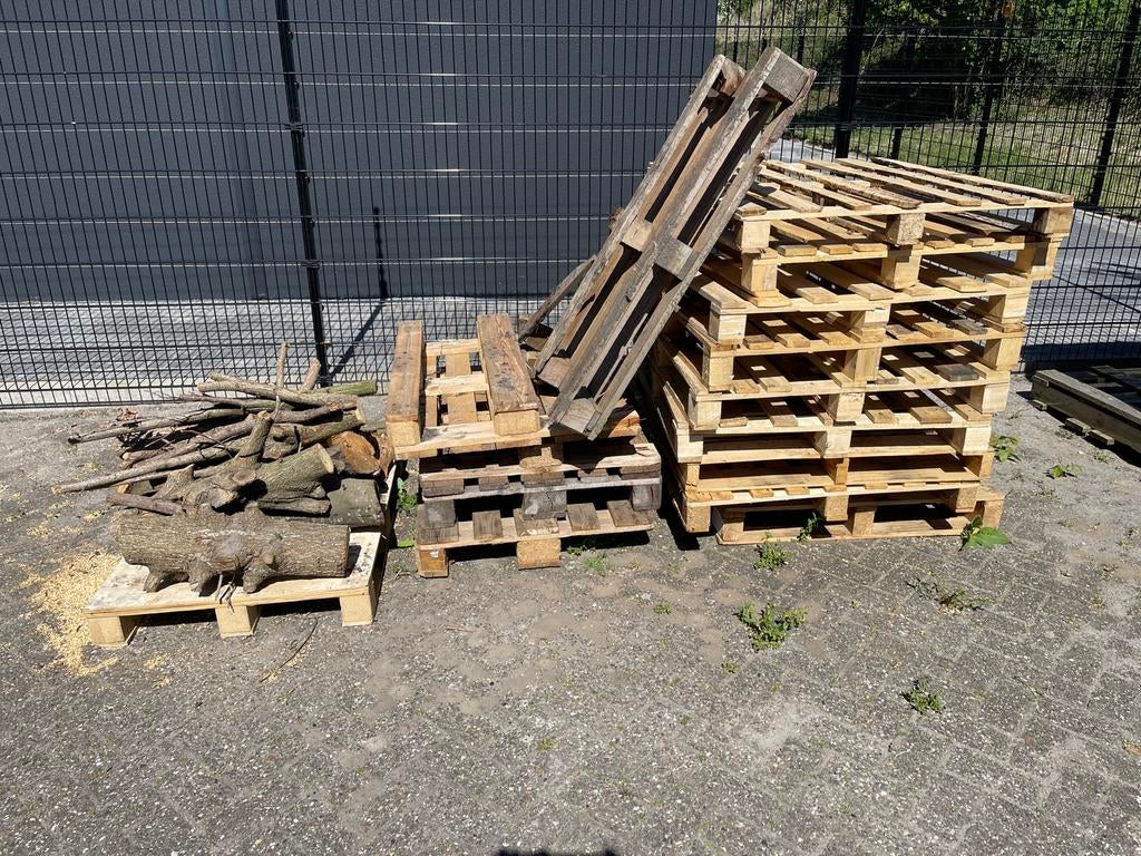 Gebruikte Pallets en Hout voor Diverse Projecten, Ophalen, Gebruikt, 50 mm of meer, Pallet