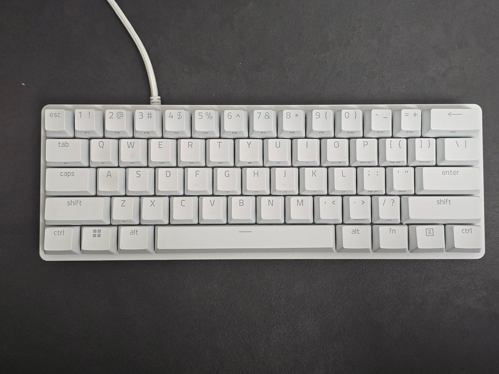 Razer huntsman mini white, Computers en Software, Gaming toetsenbord, Ophalen of Verzenden, Zo goed als nieuw, Qwerty