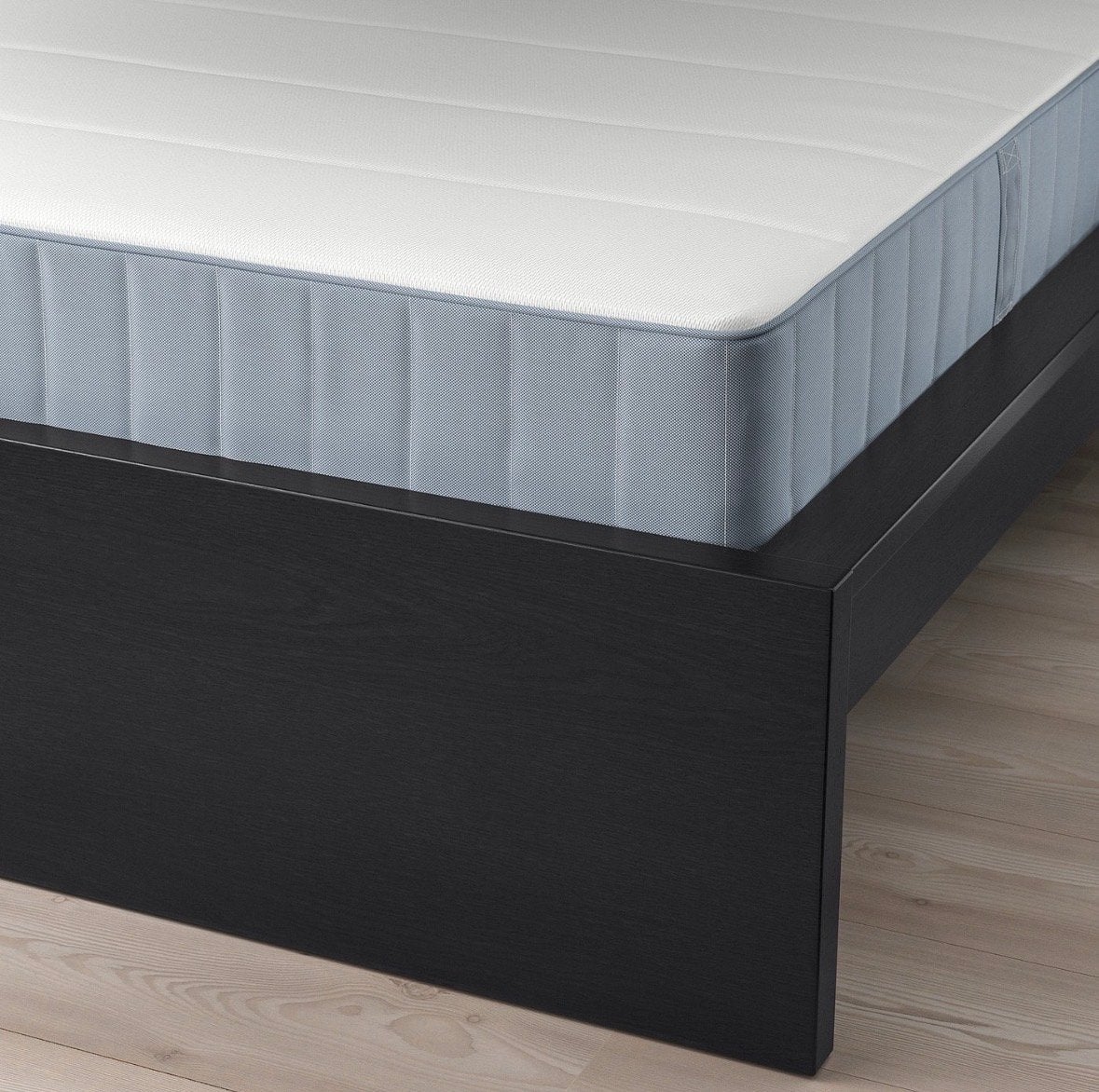 IKEA MALM 90x200 met 2 opberglades + lattenbodem, Ophalen, 90 cm, Eenpersoons, Zwart